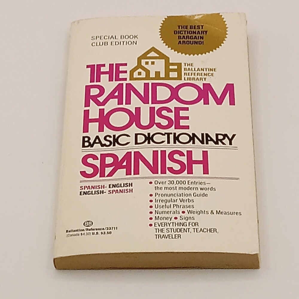 Basic Dictionary SPANISH English The Random House Student Traveler Paperback